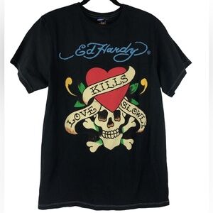 Ed Hardy Short Sleeve Tee - Black